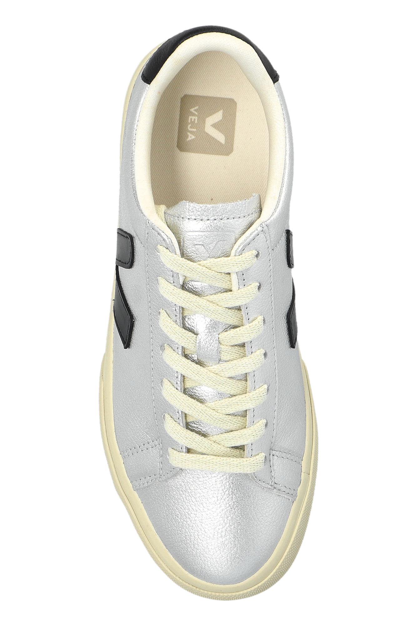 Silver Campo Leather sports shoes Veja - Vitkac GB
